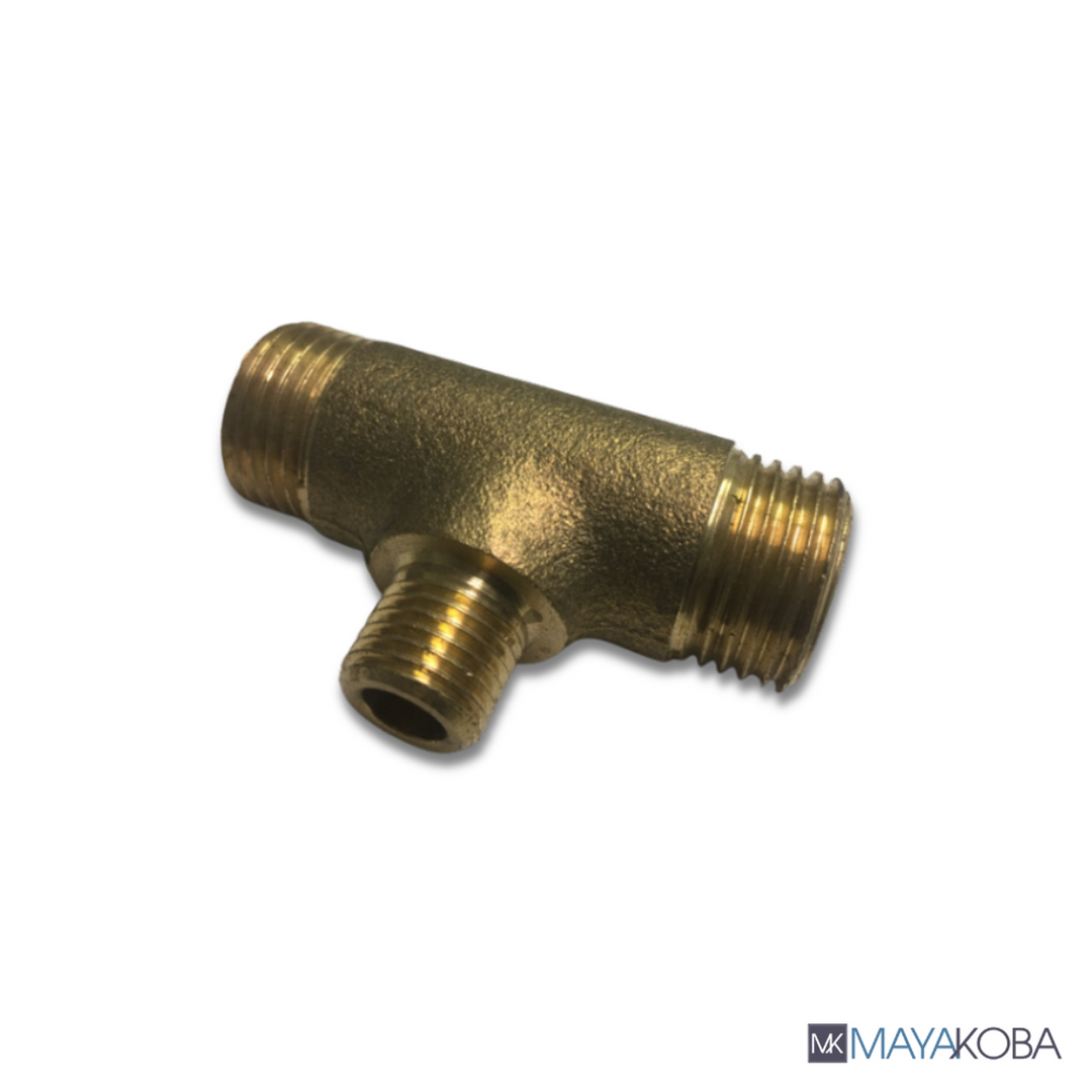 Plumbing T-connector 1/2" x 1/12" x 1/4"
