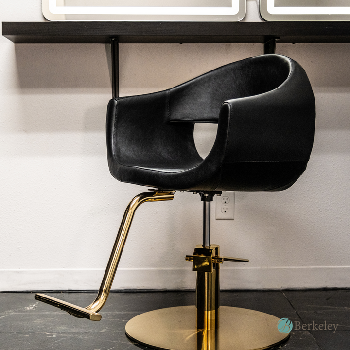 MILLA Styling Chair with A59 Gold Base by Berkeley