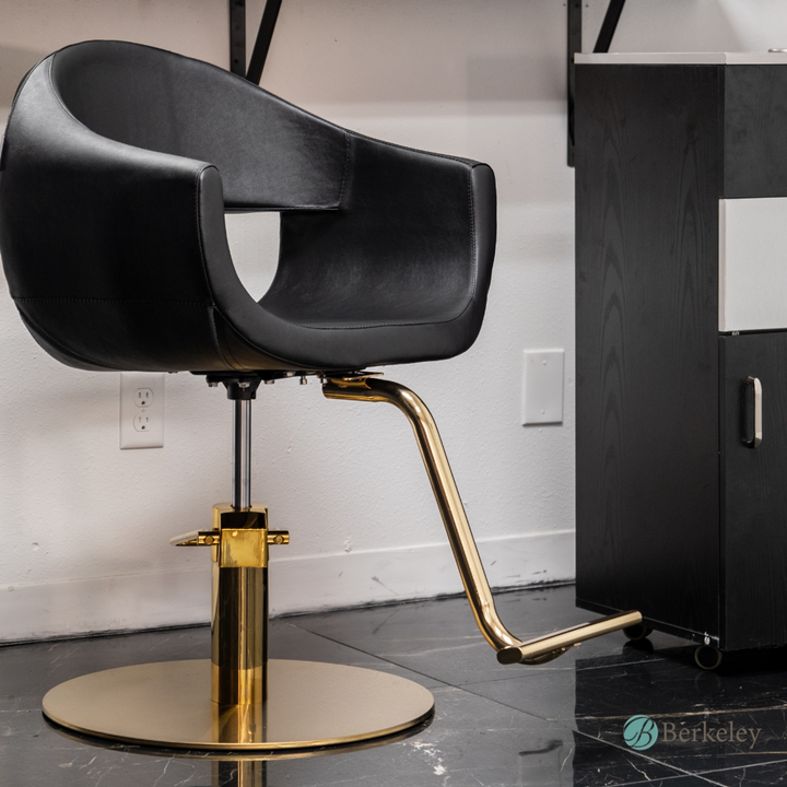 MILLA Styling Chair with A59 Gold Base by Berkeley