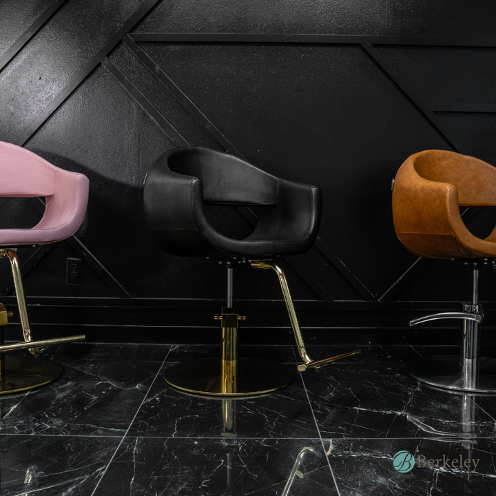MILLA Styling Chair with A59 Gold Base by Berkeley