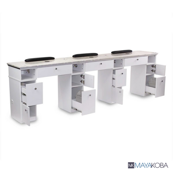 Sonoma Triple Manicure Table by Mayakoba