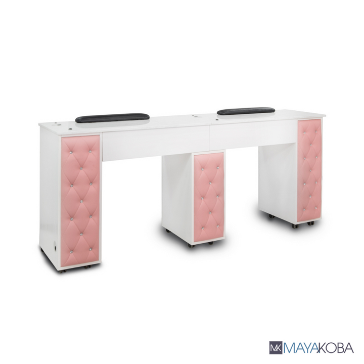 DREXEL Tufted Double Manicure Table