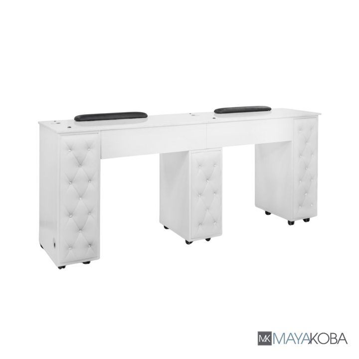 DREXEL Tufted Double Manicure Table
