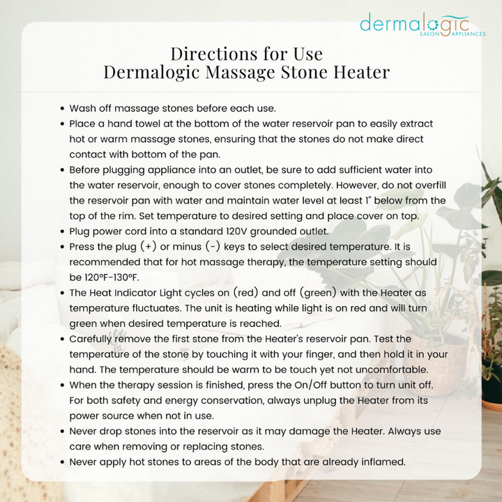 Dermalogic Digital Massage Stone Heater