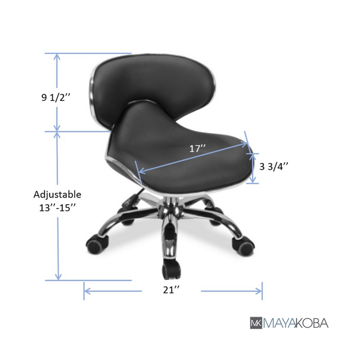 UMI Rolling Nail Technician Stool by Mayakoba (Mani &amp; Pedi)