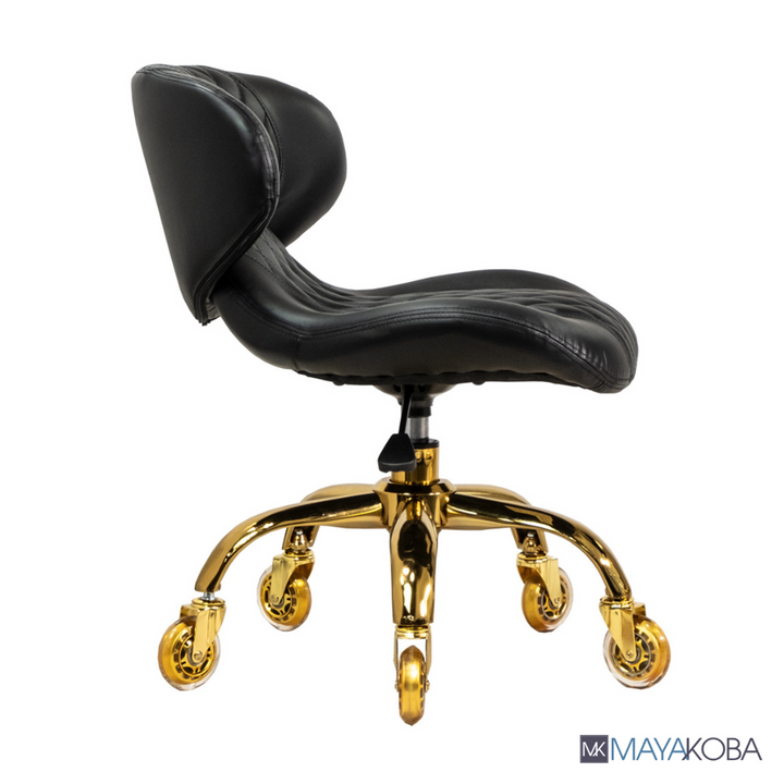 HUGO Pedicure Stool &amp; Manicure Chair (GOLD Casters)