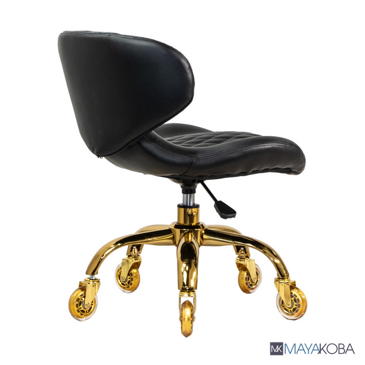 HUGO Pedicure Stool &amp; Manicure Chair (GOLD Casters)