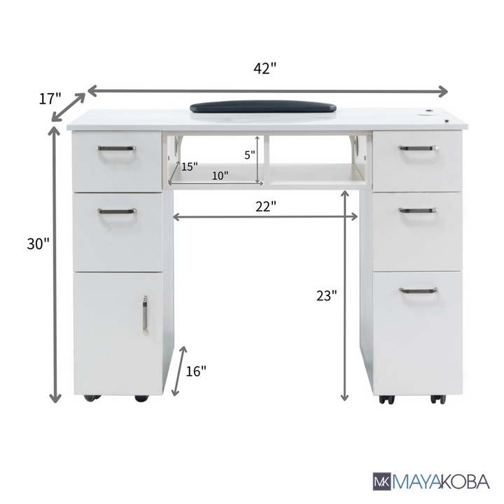 SENECA Manicure Nail Table by Mayakoba