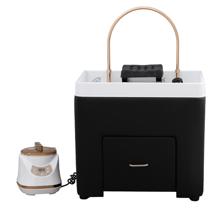 SKYE Plumbing Head Spa Kit without Bed (Black Base White Bowl) by Dermalogic