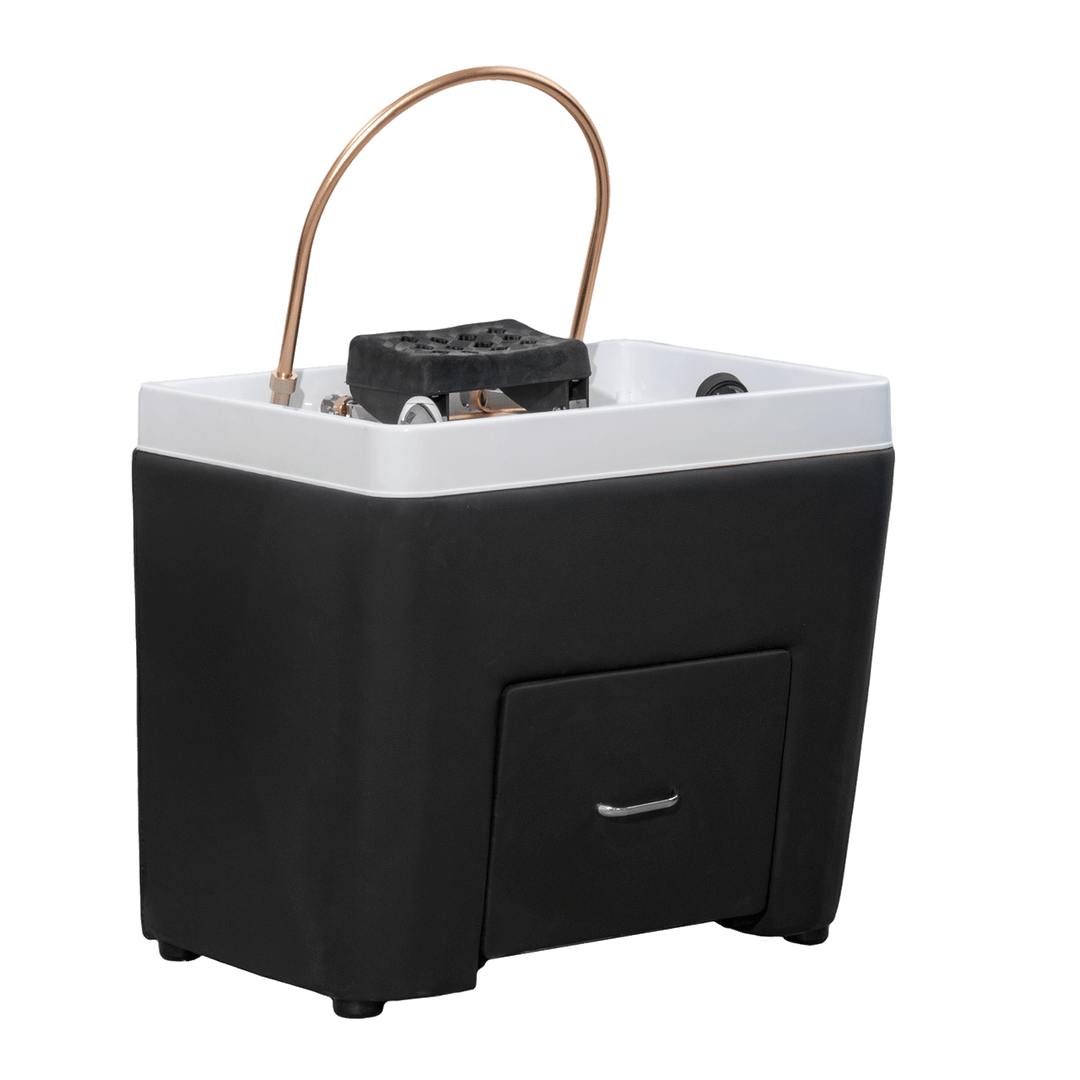 SKYE Plumbing Head Spa Kit without Bed (Black Base White Bowl) by Dermalogic