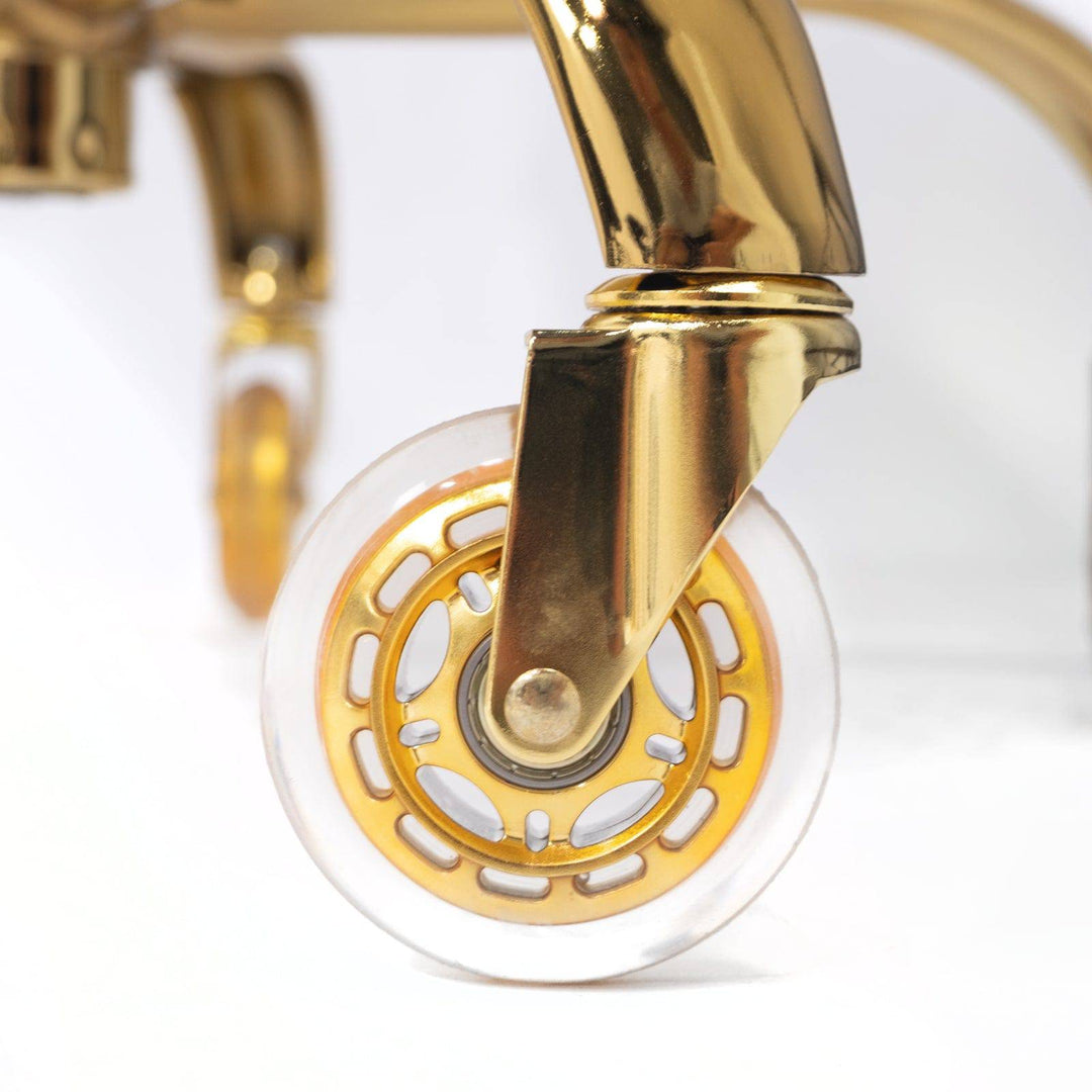 HUGO Pedicure Stool &amp; Manicure Chair (GOLD Casters)