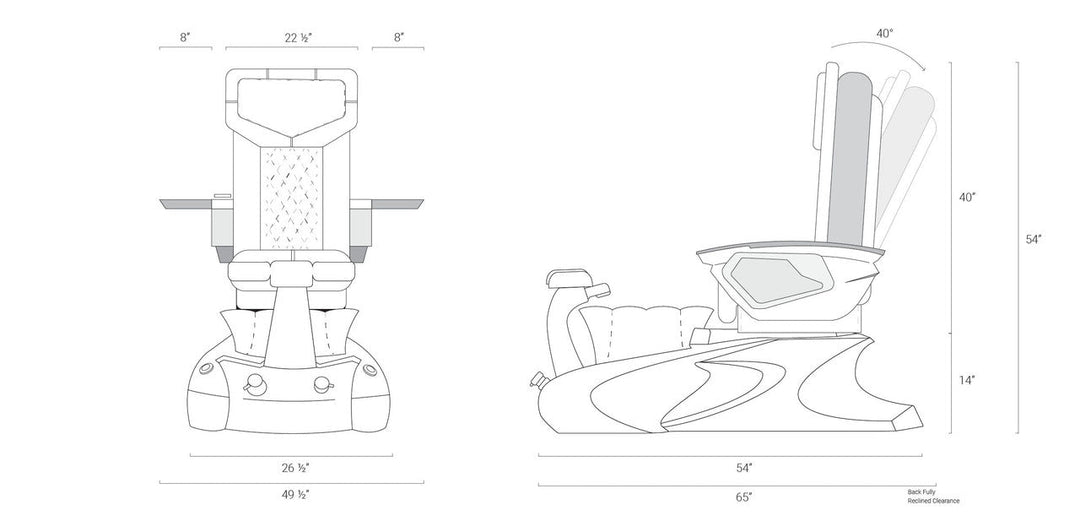 Viggo II Pedicure Spa w/ LX Chair top by Mayakoba